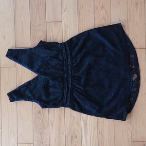 Ricki's Black lace sleeveless top size XS
